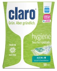 claro Hygiene Dishwasher Tabs 50pcs 20g