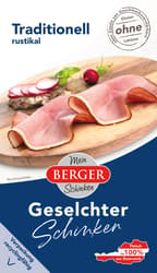 Berger Geselchter Schinken geschnitten