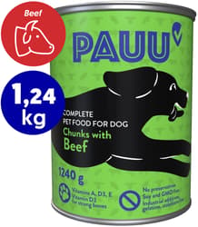 Pauu Hundefutter mit Rind in Sauce