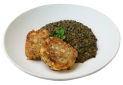 Wiener Virtshaus Linsen mit Serviettenknödel VEGAN
