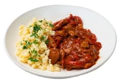 Wiener Virtshaus Paprikahendl mit Nockerl VEGAN