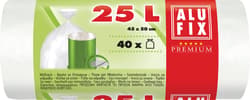 ALUFIX Garbage bags HDPE 45x50cm white 25L/40pcs