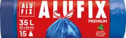 ALUFIX Garbage bags Drawstring LDPE 53x60cm blue 35L/15pcs 