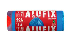 ALUFIX Garbage bags Drawstring LDPE 60x60cm blue 40L/15pcs 