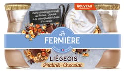La Fermiere Praline-Haselnuss-Schokolade Milchdessert 2x120g