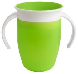 Munchkin 360° Trinkbecher mit Griffen Grün