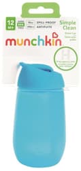 Munchkin Trinkflasche mit Strohalm Blau