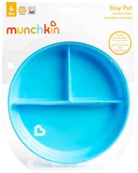 Munchkin Saugnapf Teller Blau
