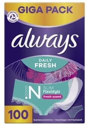 Always Slipeinlage Daily Fresh Flexistyle Slim mit Frischeduft Gigapack