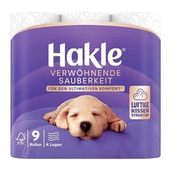 Hakle® Verwöhnende Sauberkeit 9 Rollen 4-lagig