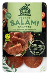 Billie Green Vegane Salami Klassik geschnitten