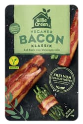 Billie Green Veganer Bacon geschnitten