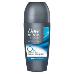 Dove Men+Care Deo Roll-on Clean Comfort 0 % Aluminiumsalze