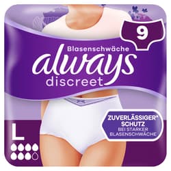 Always Discreet Incontinence Panties For Women, L
