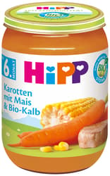HiPP Carrots with Maize and BIO Calf