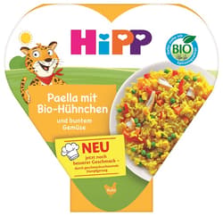 HiPP Paella mit Bio-Hühnchen und buntem Gemüse , 1+
