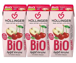 Höllinger BIO Apfel Kirsche 3x200ml
