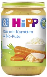 HiPP Reis mit Karotten und BIO-Pute, ab dem 8. Monat