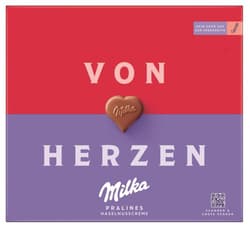 Milka 'von Herzen' Haselnusscreme Pralinen