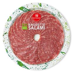 Wiltmann BIO Baguette Salami geschnitten