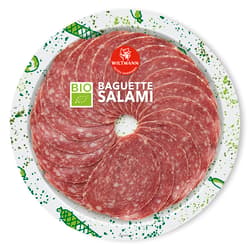 Wiltmann BIO Baguette Salami geschnitten