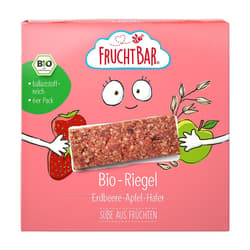 FruchtBar BIO-Riegel Erdbeere, Apfel, Hafer (6er Pack)