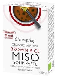 Clearspring BIO Japanese Brown Rice Instant Miso Soup Paste