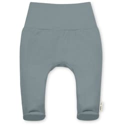 Herr und Frau Klein trousers with feet Gilbert in organic jersey dove blue 3-6M