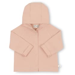 Herr und Frau Klein hooded jacket Lennard in organic sweat powder pink 3-6M