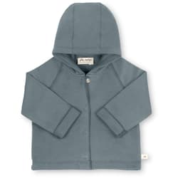 Herr und Frau Klein hooded jacket Lennard in organic sweat dove blue 0-3M
