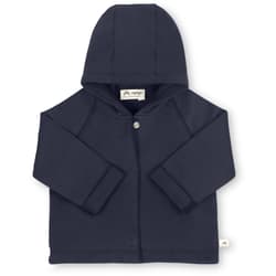 Herr und Frau Klein hooded jacket Lennard in organic sweat midnight blue 3-6M