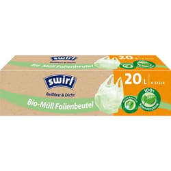 SWIRL BIO WASTE FILM BAG 20L,6 PCS/WITH HANDLE
