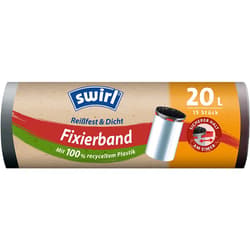 SWIRL bin liners with elastic fixing tape 20L, 15 bags