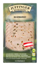 Juffinger BIO Paprikawurst geschnitten