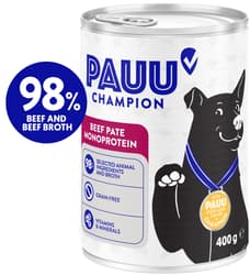 Pauu Monoproteinpastete für Hunde Rindfleisch