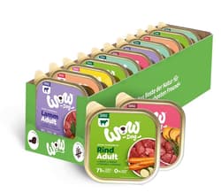 WOW DOG ADULT Multipack (4x2 salmon, turkey, game, lamb +1x3 beef)