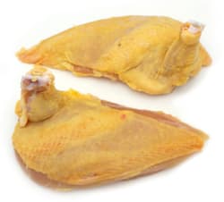 French yellow chicken supreme breast with bone