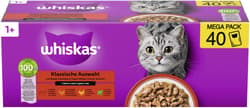 Whiskas Fresh Pouches 40 Pack Classic Selection in Sauce 1+