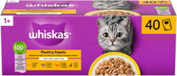 Whiskas Fresh Pouches 40 Pack Poultry Selection in Jelly 1+