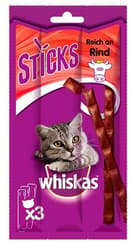 Whiskas Snacks Sticks - Rich in beef