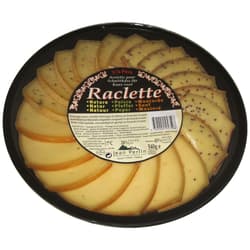 Fromagerie Perrin Raclette Mischplatte Rohmilch, Pfeffer, Senfsamen