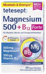 tetesept Magnesium 500+B12 350µg