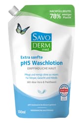 Savoderm med sensitive skin pH5 wash lotion refill bag