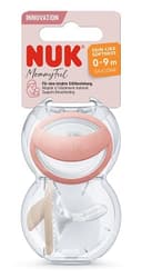 NUK MommyFeel Silikon-Schnuller, 0-9 Monate, rot/beige