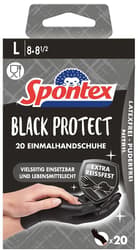 Spontex gloves Black Protect size L