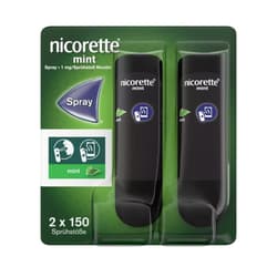 Nicorette Mint Spray 1 mg/Sprühstoß Spray zur Anwendung in der Mundhöhle, Lösung