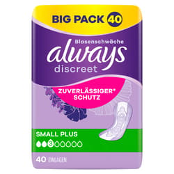 Always Discreet Incontinence Small Plus Big Pack 40 pieces
