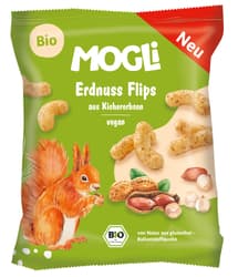 Mogli BIO Erdnuss Flips mit Kichererbsen
