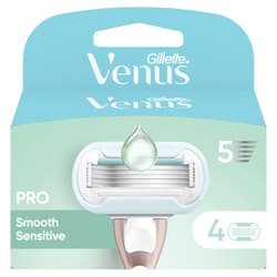 Gillette Venus Pro Smooth Sensitive Systemklingen 4er