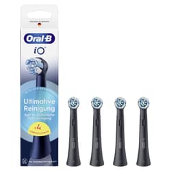 Oral-B iO Ultimate Cleaning Brush Heads Black 4-pack